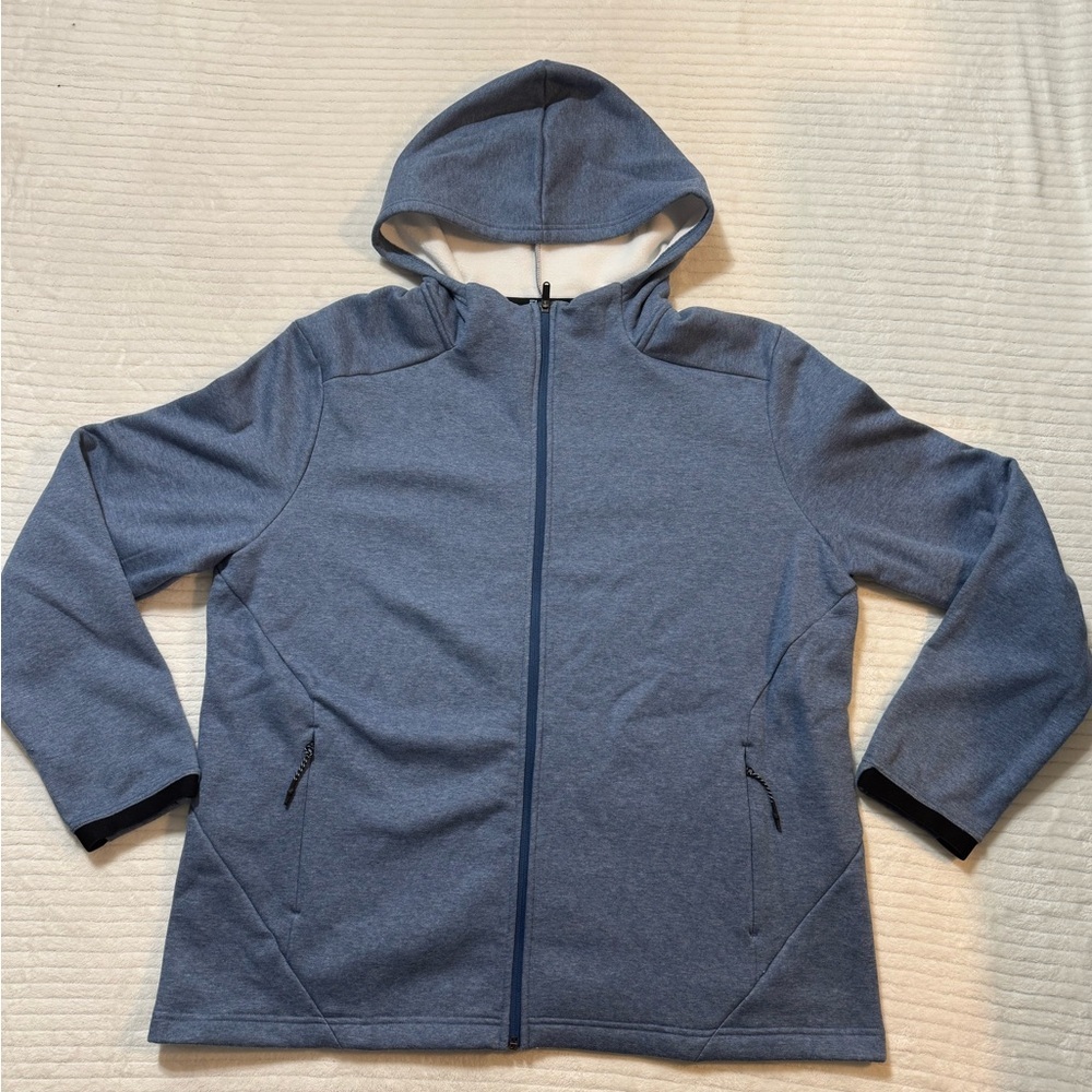 Men's Blue Zip-Up Sweater